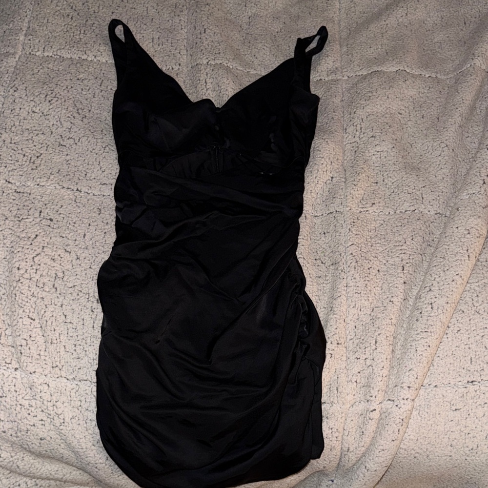 Zara cutout Black Dress